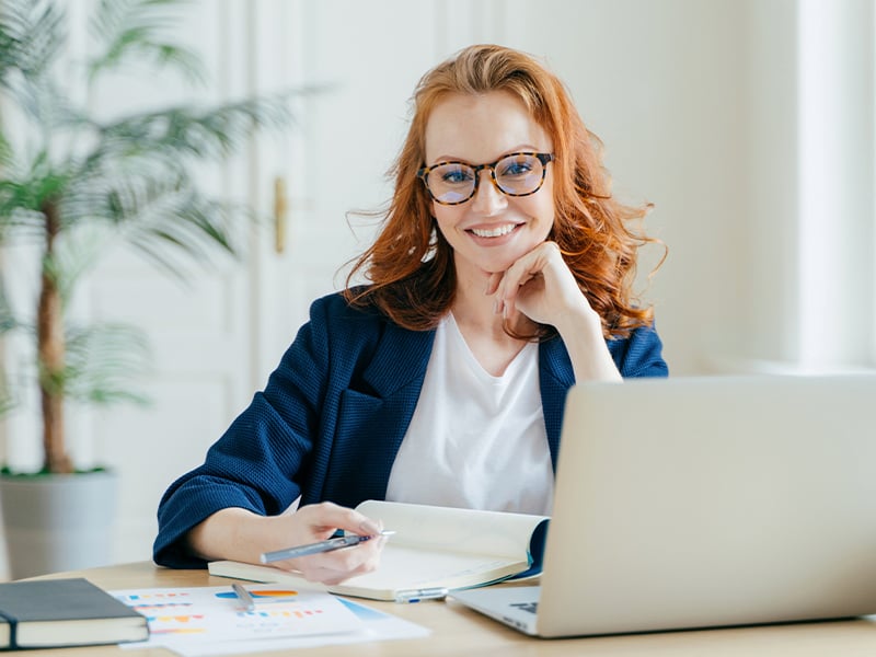 Accountant in office