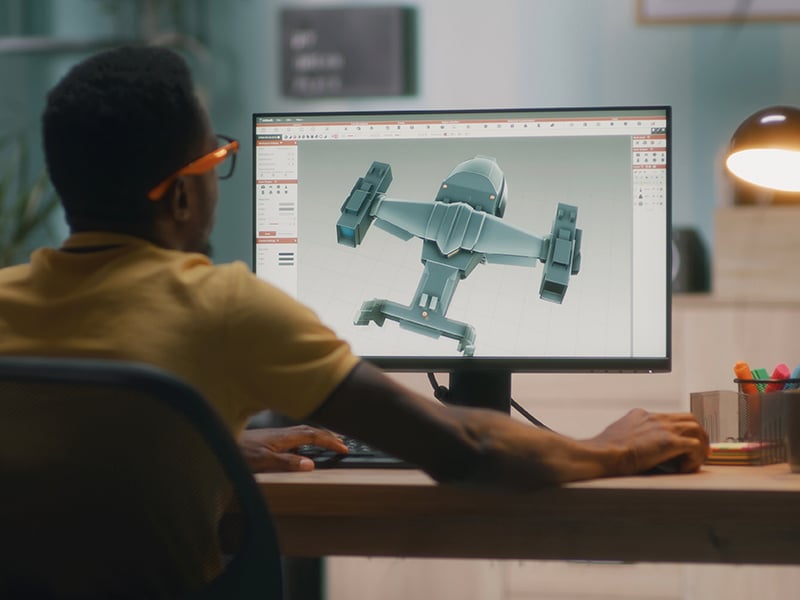3D modeling on computer