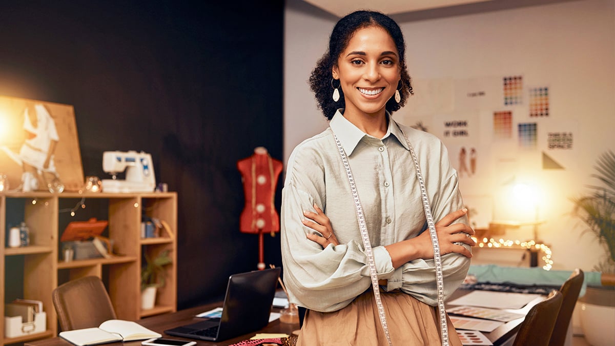 Small business owner in workshop